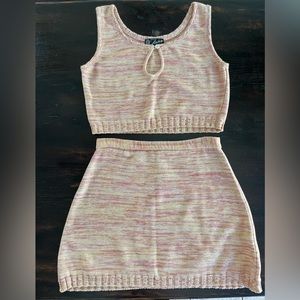 VINTAGE MAGLIERIA MARY Italian Knit Tank & Skirt Set